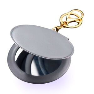 Vintage vegan 2 Sided  mini Mirror Keychain